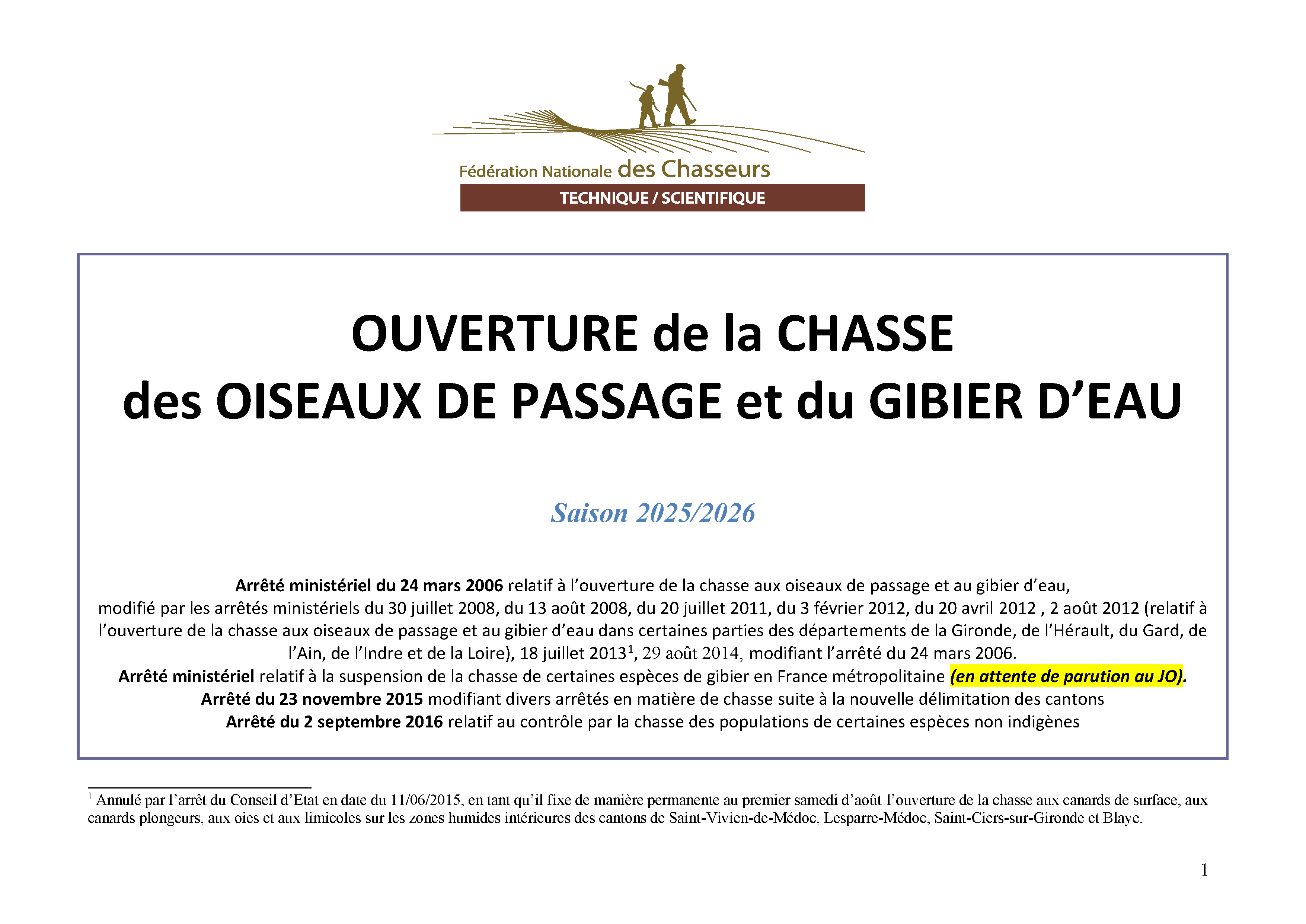 Pages de C25 098 PJ 1 Ouvertures migrateurs 2025 2026